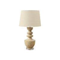 Monarch Specialties - Luminaire - 28 po H Lampe De Table - Résine Beige - Abat-Jour Beige - Transitionnel-Cette lampe de table de 28 pouces présente une élégante base en résine beige reposant sur une base en acrylique transparent et surmontée d'un abat-jour en tissu beige doux et constitue un élément d'éclairage d'appoint chic pour les décors transitionnels, ce qui la rend parfaite pour les salons, les chambres à coucher ou les bureaux à domicile à la mode
