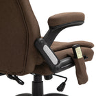 Vinsetto - Chaise de bureau de massage avec vibrations 6 points - brun-Couleur : marron