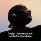 Apple - AirPods 4 avec Annulation active du bruit-Son Et Qualité Des Appels Améliorés - L'isolation vocale améliore la qualité des appels dans les environnements bruyants à l'aide du traitement audio avancé, qui réduit les bruits de fond et clarifie le son de votre voix pour la personne au bout du fil