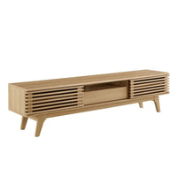 Modway - Render 70 po Meuble TV, Chêne-Meuble TV 70 po style milieu du siècle