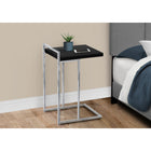Monarch Specialties - 3640 Table D'Appoint - 25 po H/Noir/Metal Chrome-3