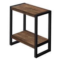 Monarch Specialties - 2852 Table D'Appoint - Faux Bois Brun/Metal Noir-1