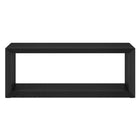 Hudson&Canal - Table basse rectangulaire Osmond 48 po de largeur - Grain noir-La table est fabriquée à partir de matériaux MDF de haute qualité et durables