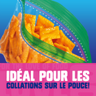 Sacs à collation Ziploc Snack Bags, paquet de 100-Faites duraient les collations avec les sacs à collation de marque Ziploc