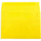JAM Paper - Enveloppes d'invitation colorées A10 - 6 x 9,5 - jaune recyclé - Paquet de 50-Ces enveloppes sont parfaites pour envoyer des invitations, des cartes de voeux, des RSVP, des cartes de remerciement, des cadeaux d'anniversaire, des remises de diplômes, des vacances et plus encore