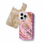 Ideal of Sweden - Pack Imprimé iPhone 17 Air - Marbre rose poudré-N'interfère pas avec MagSafe ou le chargement sans fil