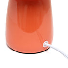 Simple Designs - Petite lampe de table ronde - orange avec abat-jour assorti-8