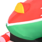 HOMCOM - Décoration gonflable de Noël Père Noël sur motoneige lumière décor intérieur extérieur - Rouge-Matière: polyester Tissu 