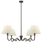 Modway - Sunlit Gribouillis à 4 bras Lumière suspendue - Noir noyer-Nécessite quatre ampoules E26 de 25 W (non incluses)