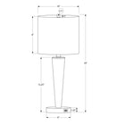 Monarch Specialties - Luminaire - 24 po H Lampe De Table - Port Usb Inclus - Ensemble De 2 - Métal Noir - Abat-Jour Ivoire-Chaque lampe est équipée d'une ampoule de 60W/120V maximum (non incluse) et d'un câble noir de 6 pieds de long, vous pouvez placer ces lampes polyvalentes sur des tables d'extrémité ou d'appoint, des consoles ou des tables de chevet pour illuminer votre espace