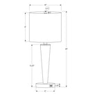 Monarch Specialties - Luminaire - 24 po H Lampe De Table - Port Usb Inclus - Ensemble De 2 - Métal Noir - Abat-Jour Ivoire-Chaque lampe est équipée d'une ampoule de 60W/120V maximum (non incluse) et d'un câble noir de 6 pieds de long, vous pouvez placer ces lampes polyvalentes sur des tables d'extrémité ou d'appoint, des consoles ou des tables de chevet pour illuminer votre espace