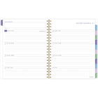 AT-A-GLANCE - Agenda hebdomadaire/mensuel BADGE floral 2025 - 11 po H x 8 1/2 po l - Multicolore - Bilingue-Une semaine sur deux pages comprenant un espace de planification pour chaque jour, ainsi qu'un espace pour les notes et les objectifs hebdomadaires
