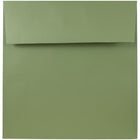 JAM Paper - Enveloppes d'invitation carrées - 8,5 x 8,5 - vert olive - Paquet de 25-Fabriqué à partir de papier de 28 lb de haute qualité et doté d'une fermeture en gomme