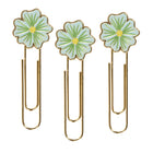 Moments of Joy - Trombones - fleurs - paquet de 3-Idéal pour organiser les papiers, marquer les pages ou accessoiriser les agendas