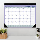Blueline - 2026 Calendrier sous-main mensuel - 21-1/4 po x 16 po - Anglais-Sections pour notes sur chaque page 