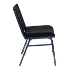 Flash Furniture – Chaise empilable robuste noire à motifs à revêtement Hercules rembourrée de 3 po, 4/pqt-Style contemporain