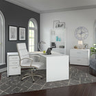 Bush Business Furniture Studio C - Classeur mobile à 3 tiroirs - blanc (SCF216WHSU)-2 tiroirs pour ranger une variété de fournitures de bureau