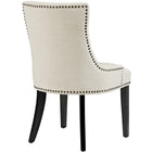 Modway - Marquis Tissu Chaise à manger - Beige-Tissu fin en polyester
