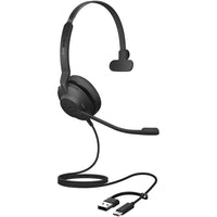 Jabra - Evolve2 30 SE Sound Isolating USB-C Mono On-Ear Headset with Mic-Un bandeau en acier renforcé et un design spécialisé exercent une pression douce et uniformément répartie tout au long de la journée.