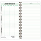 Day-Timer - Recharge datee à reliure spirale 2025 2 pages/jour de pochette - 6 1/2 po H x 3 1/2 po l - bilingue-Comprend des espaces pour le dimanche et le samedi