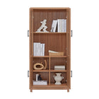 Manhattan Comfort - Jodie 31 po Bibliothèque Mid-Century Moderne - Érable - Lot de 3-15,7 po L x 31 po l x 67,6 po H