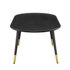 Modway - Vigor Ovale de 47 po Table basse - Noir-Jambes de fer écartées