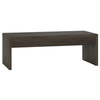 Hudson&Canal - Table basse rectangulaire Lawrence , 48 po de largeur, brun aulne-Un design contemporain moderne pour votre salon, votre bureau et plus encore