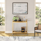 Hudson&Canal - Chariot de bar Cooper 33" de largeur - Laiton-Caractéristiques assemblage facile