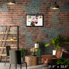 Connor Bedard 20x29 Canada White Action-H - Toile encadree - 31" x 22"-Sous licence officielle de la LNH et de l'AJLNH