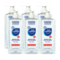 Zytec - Gel désinfectant pour les mains Germ Buster - 70 % d'alcool - 1 030 ml - Paquet de 6-Tue les germes au contact