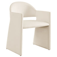 Modway - Talia Performance Velvet Fauteuil à manger - Alabaste-Velours de performance résistant aux taches