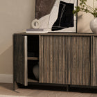 Manhattan Comfort - Buffet contemporain Novara 60" à 4 portes - Noyer Jacobean-9