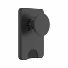 PopSockets - PopWallet+ pour MagSafe avec Anneau Adaptateur Magnétique - Noir-Portefeuille magnétique, poignée de téléphone et support avec dessus interchangeable, incluant un anneau adaptateur pour rendre toute coque compatible