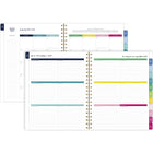 AT-A-GLANCE - Agenda scolaire hebdomadaire/mensuel bande joyeuse Emily Ley Simplified 2025-2026 - 11 po H x 8 3/8 po l - multicoloure - bilingue-Les pages spéciales incluent «Le processus de simplification », « Comment utiliser l'agenda », « La simplicité ChallEnglish » et la « Bucket list »