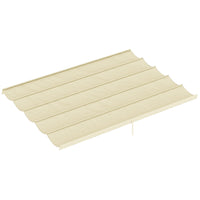 Outsunny - Toile de remplacement rétractable pour pergola 8,5 pi L x 11,5 pi l pour cadre 10 pi L x 13 pi l (toit seulement), blanc crème-Convient UNIQUEMENT à la pergola Outsunny 13,1 pi x 9,8 pi (4 x 3 m) (SKU : 84C-055BK, 84C-055BN)