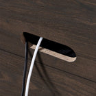 Hudson&Canal - Meuble TV Tillman pour téléviseurs jusqu'à 75" - Alder Brown-Le dessus a une capacité de poids de 75 lb, les étagères inférieures peuvent supporter 25 lb chacune