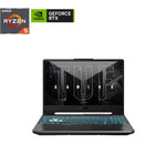 ASUS - Ordinateur portable de jeu ASUS TUF A15 15,6 po - AMD Ryzen 5 7535HS/H - NVDIA GeForce RTX 2050 - 16 Go de RAM - 512 Go SSD Win 11 Famille-Une poignée texturée en nid d'abeille recouvre le bas du châssis. Les coupes stratégiques servent également d'aérations