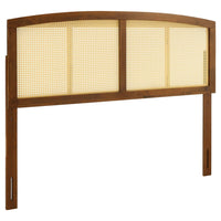 Modway - Halcyon Canne Tête de lit King, Noyer-Tête de lit King Wood