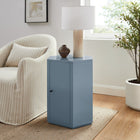 Modway - Kade Facettés Bois Table d’appoint - Bleu Stillwater-Rangement d’armoires avec tablette fixe