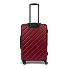 Swiss Mobility AHB 26,5 po Valise moyenne rigide - Rouge-Doublure intérieure avec panneau de séparation, poche en filet et sangle de serrage