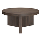 Hudson&Canal - Table basse ron Holm 32" L - Brun aulne-La table est fabriquée à partir de matériaux MDF et PVC de haute qualité et durables