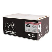 DuraPlus - Sacs à ordures - LLDPE - 30 po x 38 po - X Fort - Transparent - Paquet de 125 -Résistance : X-Fort