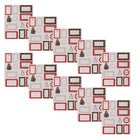 Gry Mattr - Étiquettes-cadeaux autocollantes des Fêtes - Paquet de 120-Comprend des formes et des motifs festifs variés