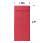 JAM Paper Enveloppes recyclées n° 10 (4,13 x 9,5 po), rouge, 500/bte-4