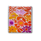 Staples - Relieur 1 po -  Motif floral ondulé-Relieur à trois anneaux de 1 po avec pellicule vinyle transparente