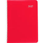 Staples - Agenda mensuel 2027 - 8 3/4 po H x 6 7/8 po l - couleurs assorties - bilingue-Format des pages : 8 3/4 po H x 6 7/8 po l