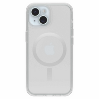 OtterBox - Étui Symmetry MagSafe pour iPhone 17e/16e/15/14/13 - Transparent-Les aimants intégrés se fixent solidement aux chargeurs et accessoires MagSafe