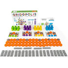 Gridopolis - Jeu Gridopolis - Ensemble de 218-Premier jeu de stratégie 3D au monde et système de construction et de jeu. Pour 1 à 4 joueurs, comprend 217 pièces de haute qualité, suffisamment pour construire des centaines de plateaux uniques. Avec 7 pièces de base, vous jouez, construisez, modifiez et développez la grille