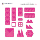 Connetix - Ensemble Caritatif Rose, Contenant 20 Pièces-Recommandé et apprécié par les constructeurs de 3 à 100 ans