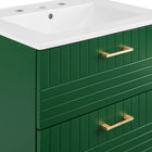 Modway - Daybreak 24" Vanette de salle de bain - Vert Blanc-7